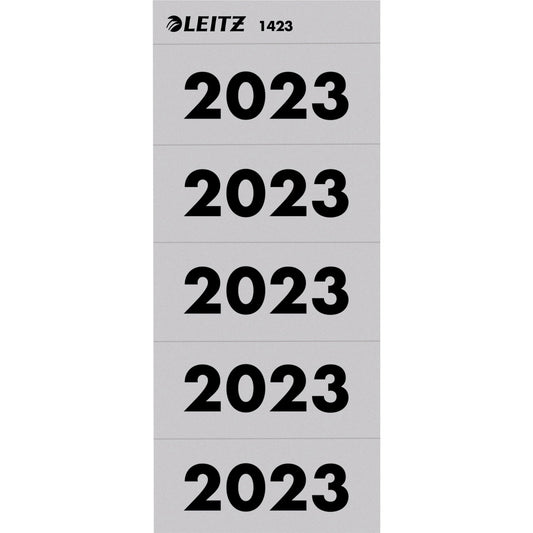 Leitz Jahresschild 60 x 25,5 mm (B x H) 2023 grau 100 St./Pack.