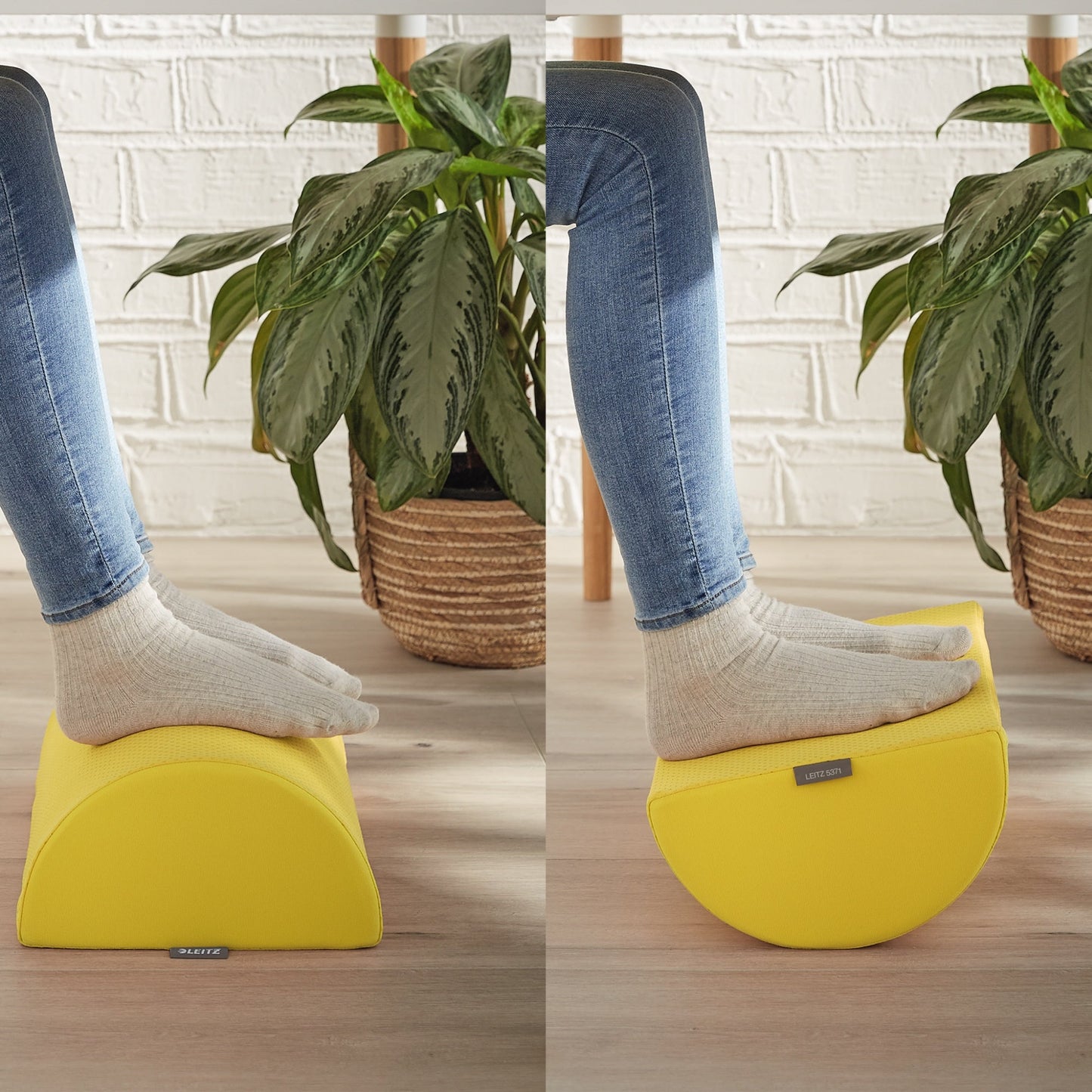 Leitz Fußstütze Ergo Cosy 40,5 x 14 x 26 cm (B x H x T) gelb