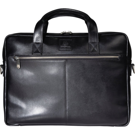 Exacompta Notebooktasche Exactive® 39 x 29 x 5 cm (B x H x T) Rindsleder schwarz