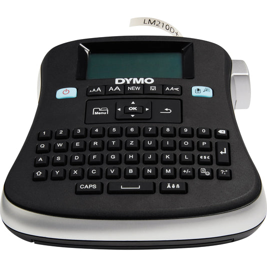 DYMO® Beschriftungsgerät LabelManagerT 210D+ 1 Display-Zeile 8 Schriftgrößen 2 Druckzeilen inkl. D1-Starter-Schriftbandkassette (12 mm x 3 m, schwarz auf weiß)