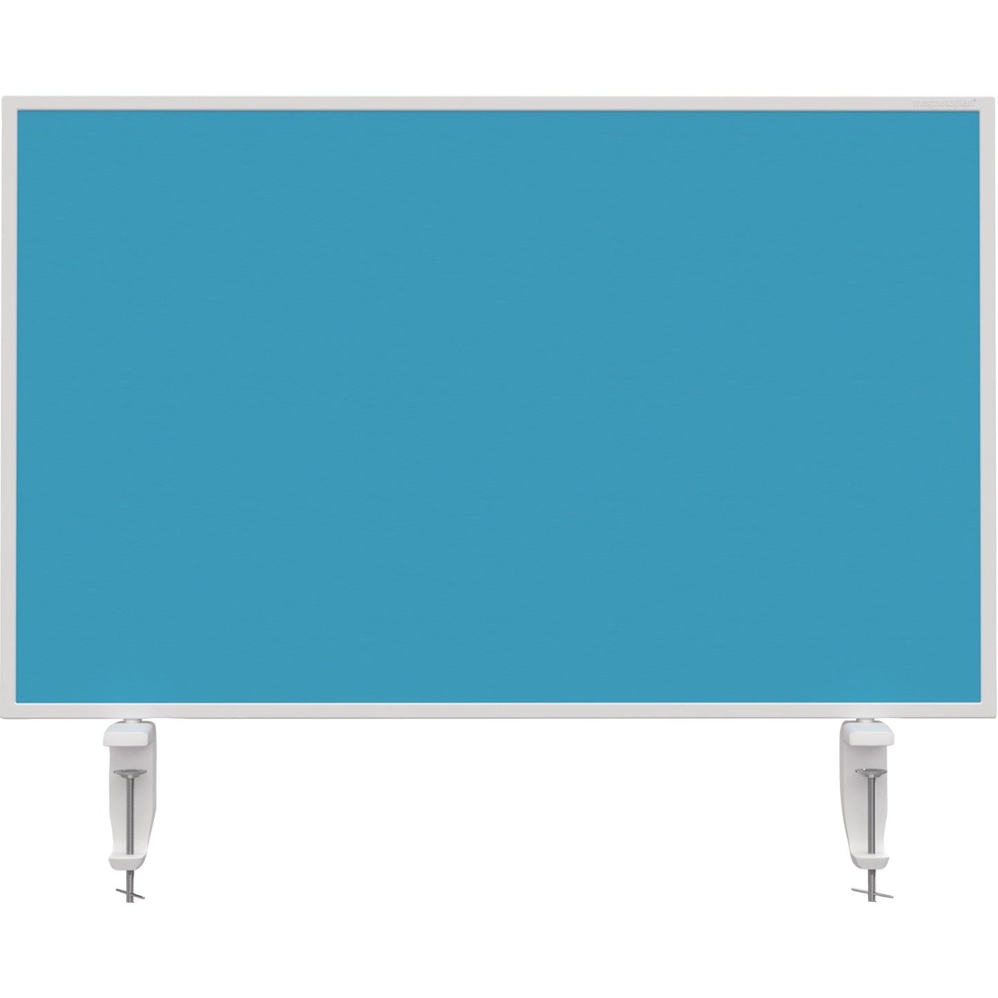 magnetoplan® Tischtrennwand VarioPin 80 x 50 cm (B x H) 2cm schwer entflammbar türkis