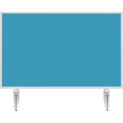 magnetoplan® Tischtrennwand VarioPin 80 x 50 cm (B x H) 2cm schwer entflammbar türkis