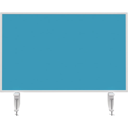 magnetoplan® Tischtrennwand VarioPin 80 x 50 cm (B x H) 2cm schwer entflammbar türkis