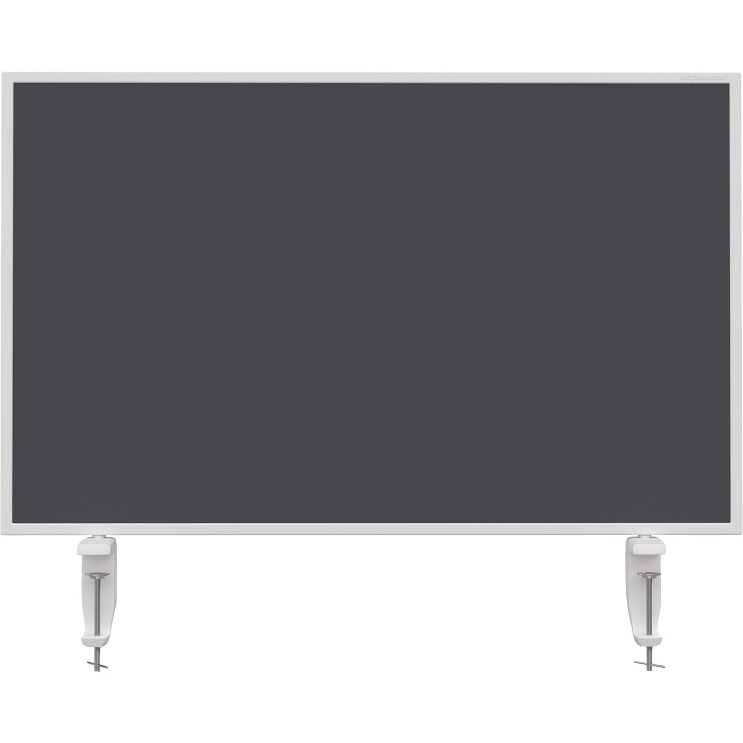 magnetoplan® Tischtrennwand VarioPin 80 x 50 cm (B x H) 2cm schwer entflammbar grau
