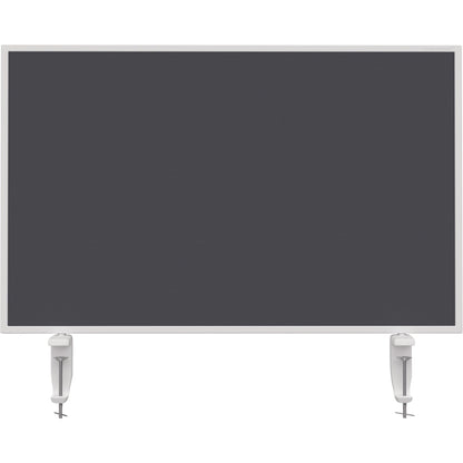 magnetoplan® Tischtrennwand VarioPin 80 x 50 cm (B x H) 2cm schwer entflammbar grau