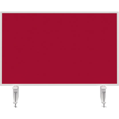 magnetoplan® Tischtrennwand VarioPin 80 x 50 cm (B x H) 2cm schwer entflammbar rot