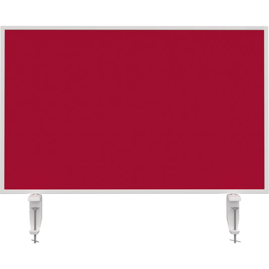 magnetoplan® Tischtrennwand VarioPin 80 x 50 cm (B x H) 2cm schwer entflammbar rot