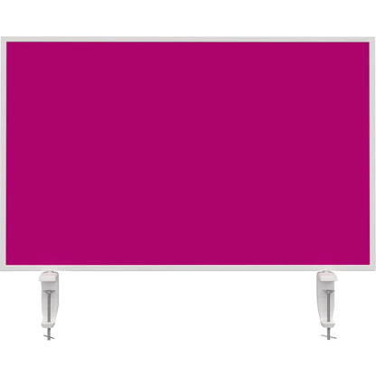 magnetoplan® Tischtrennwand VarioPin 80 x 50 cm (B x H) 2cm schwer entflammbar pink
