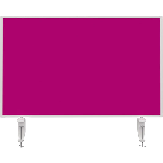 magnetoplan® Tischtrennwand VarioPin 80 x 50 cm (B x H) 2cm schwer entflammbar pink