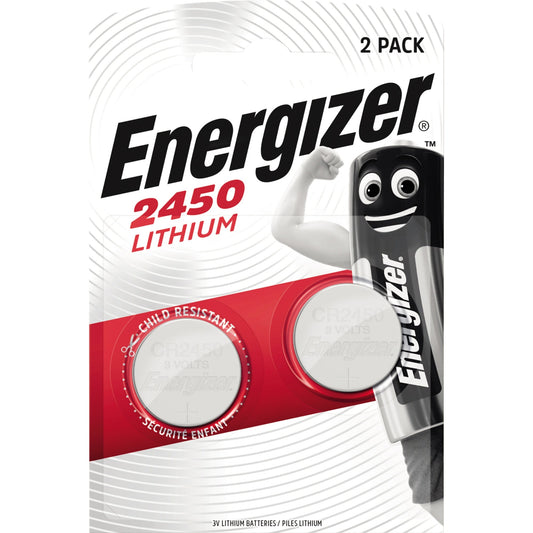 Energizer® Knopfzelle Lithium CR2450 3V 620 mAh 2 St./Pack.