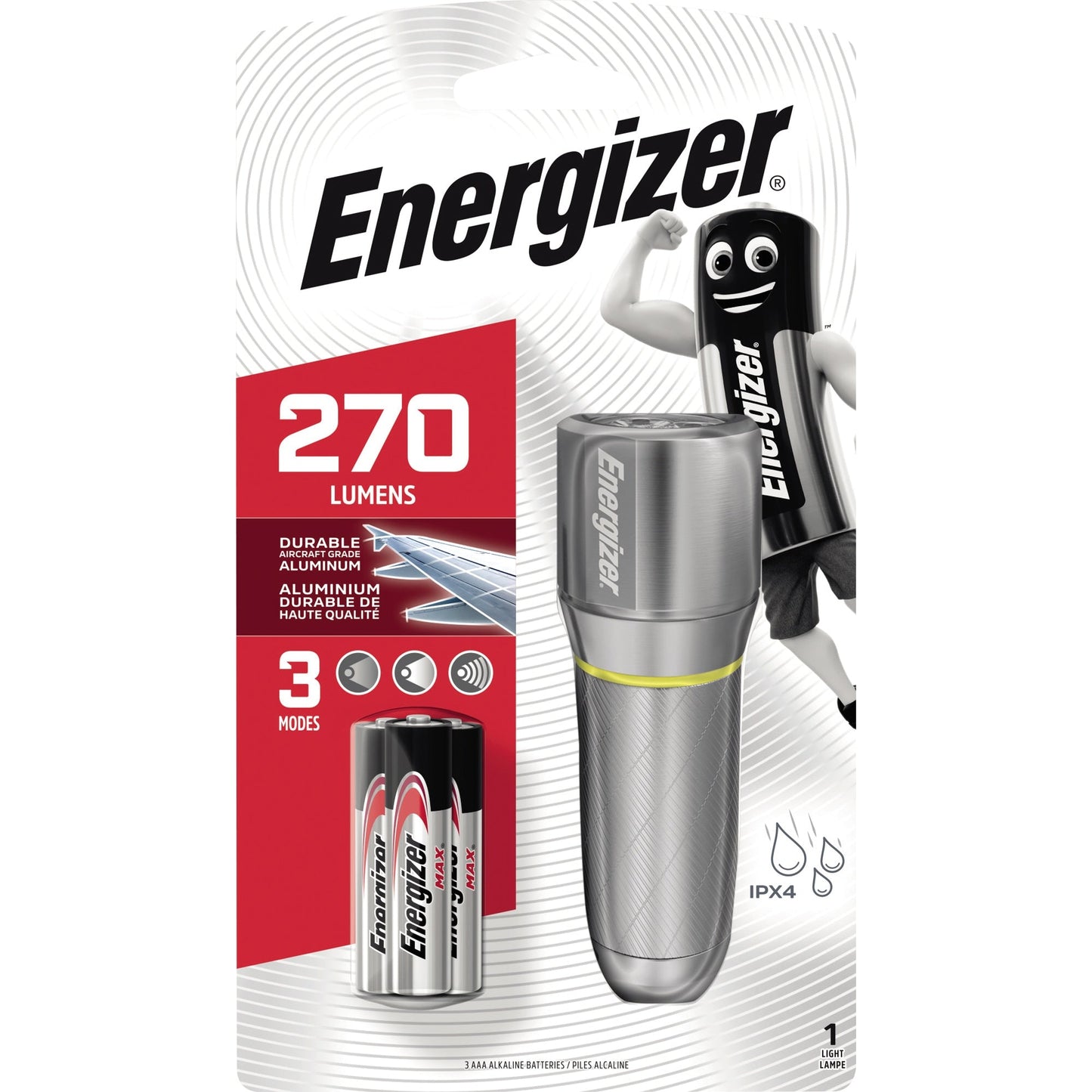 Energizer® Taschenlampe VISION HD 84m 270lm LED Metall
