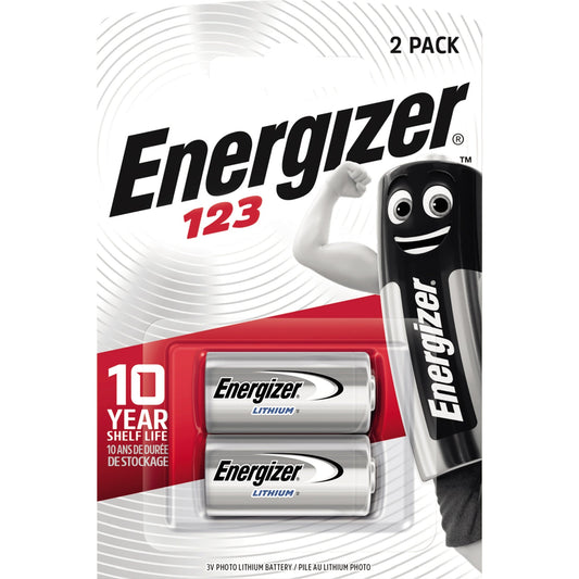 Energizer® Batterie 123 Lithium 3V 2 St./Pack.