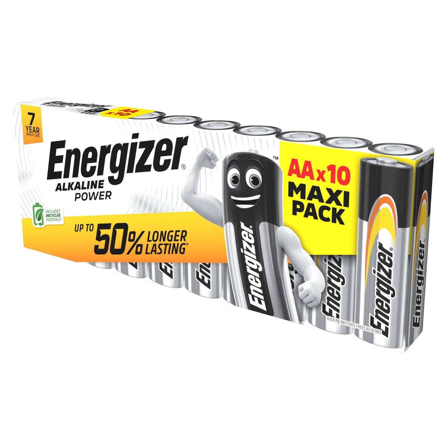 Energizer® Batterie Alkaline Power AA/Mignon LR6 Alkaline 1,5V 2.850 mAh 10 St./Pack.