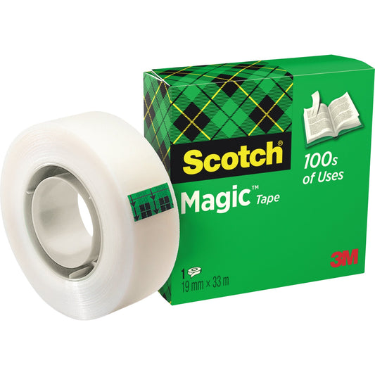 Scotch® Klebefilm MagicT 810 19 mm x 33 m (B x L) einseitig klebend mit Lösungsmittel Zelluloseacetat transparent