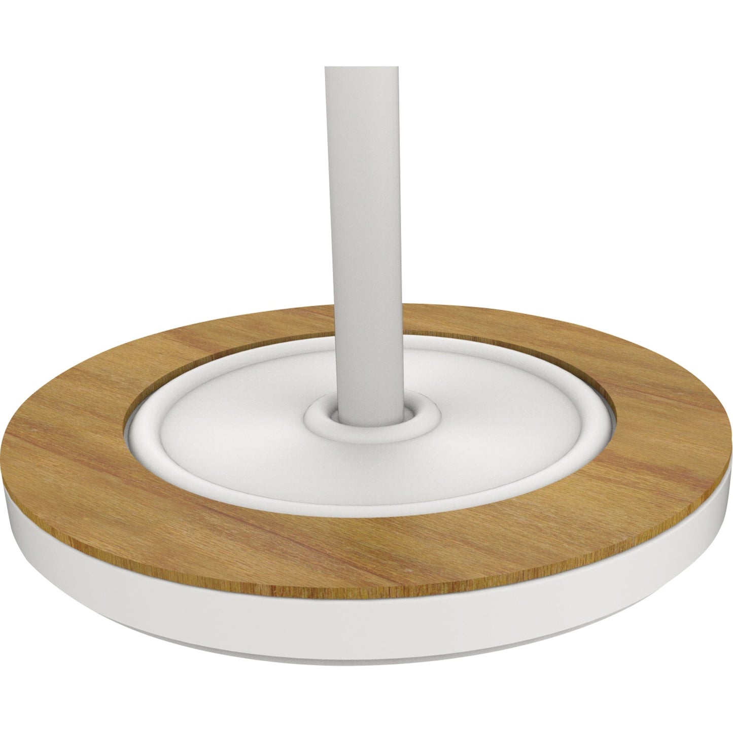 UNILUX Garderobenständer BORA BAMBOO 34 x 178 cm (Ø x H) Stahl, epoxidbeschichtet/Bambus weiß/bambus