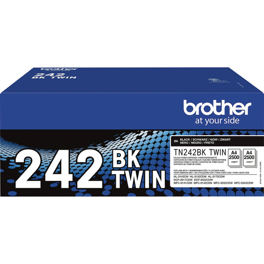Brother Toner Originalzubehör TN-242BKTWIN ca. 2 x 2.500 Seiten schwarz 2 St./Pack.