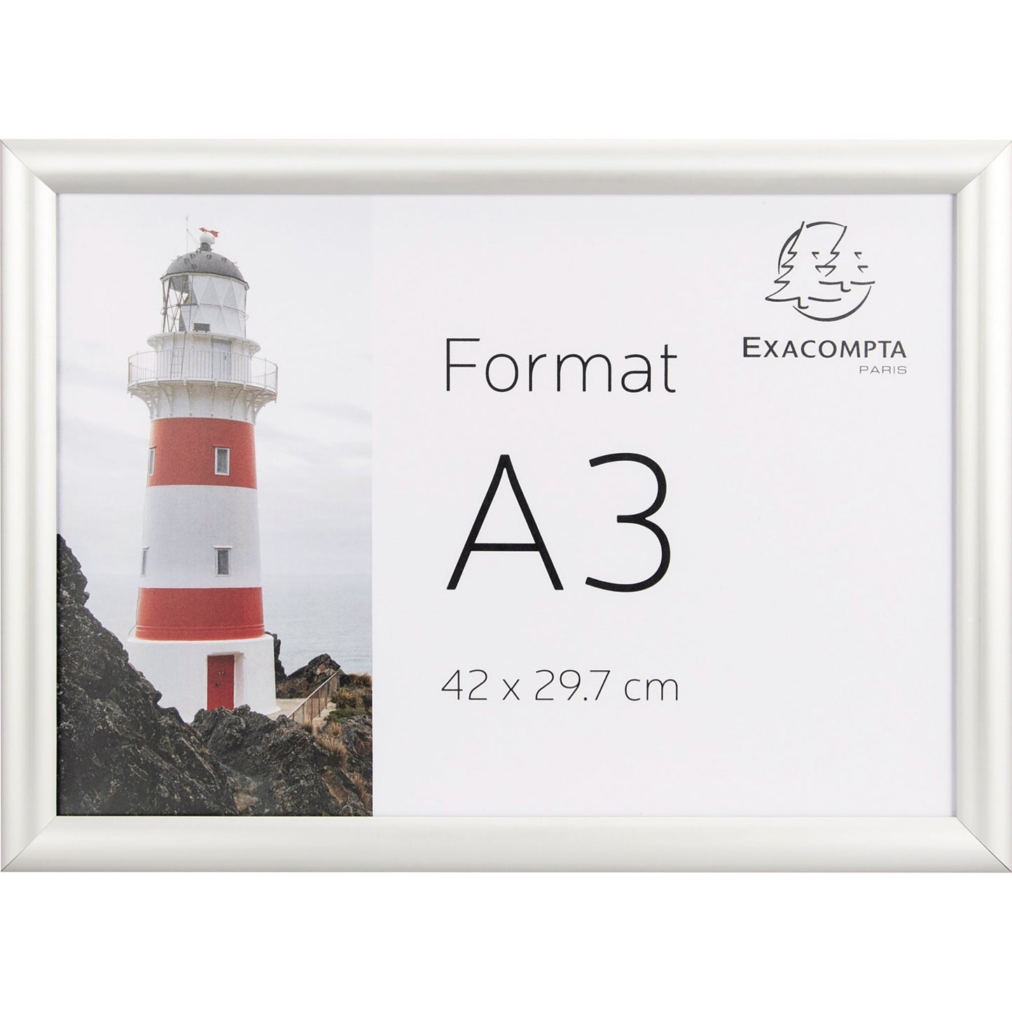 Exacompta Bilderwechselrahmen Office 32,7 x 45 x 1,2 cm (B x H x T) DIN A3 Aluminium alu