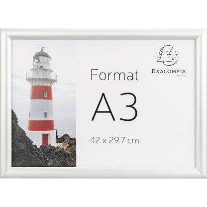 Exacompta Bilderwechselrahmen Office 32,7 x 45 x 1,2 cm (B x H x T) DIN A3 Aluminium alu