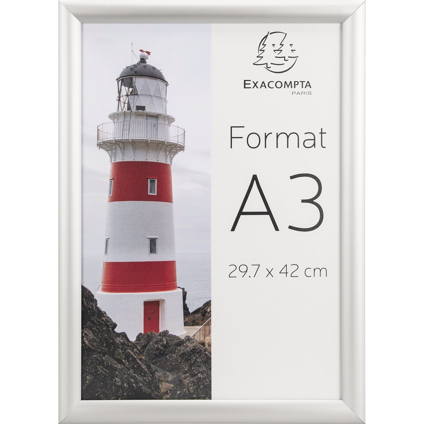 Exacompta Bilderwechselrahmen Office 32,7 x 45 x 1,2 cm (B x H x T) DIN A3 Aluminium alu