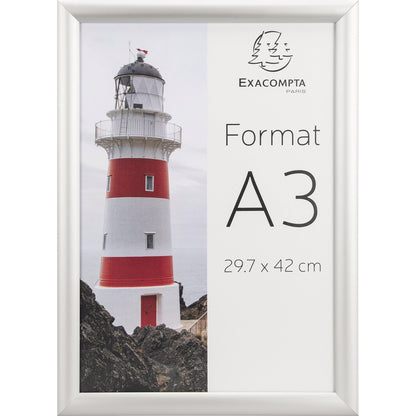 Exacompta Bilderwechselrahmen Office 32,7 x 45 x 1,2 cm (B x H x T) DIN A3 Aluminium alu