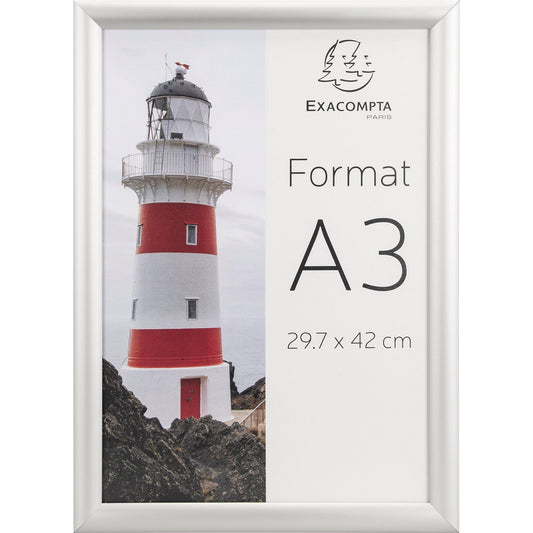 Exacompta Bilderwechselrahmen Office 32,7 x 45 x 1,2 cm (B x H x T) DIN A3 Aluminium alu