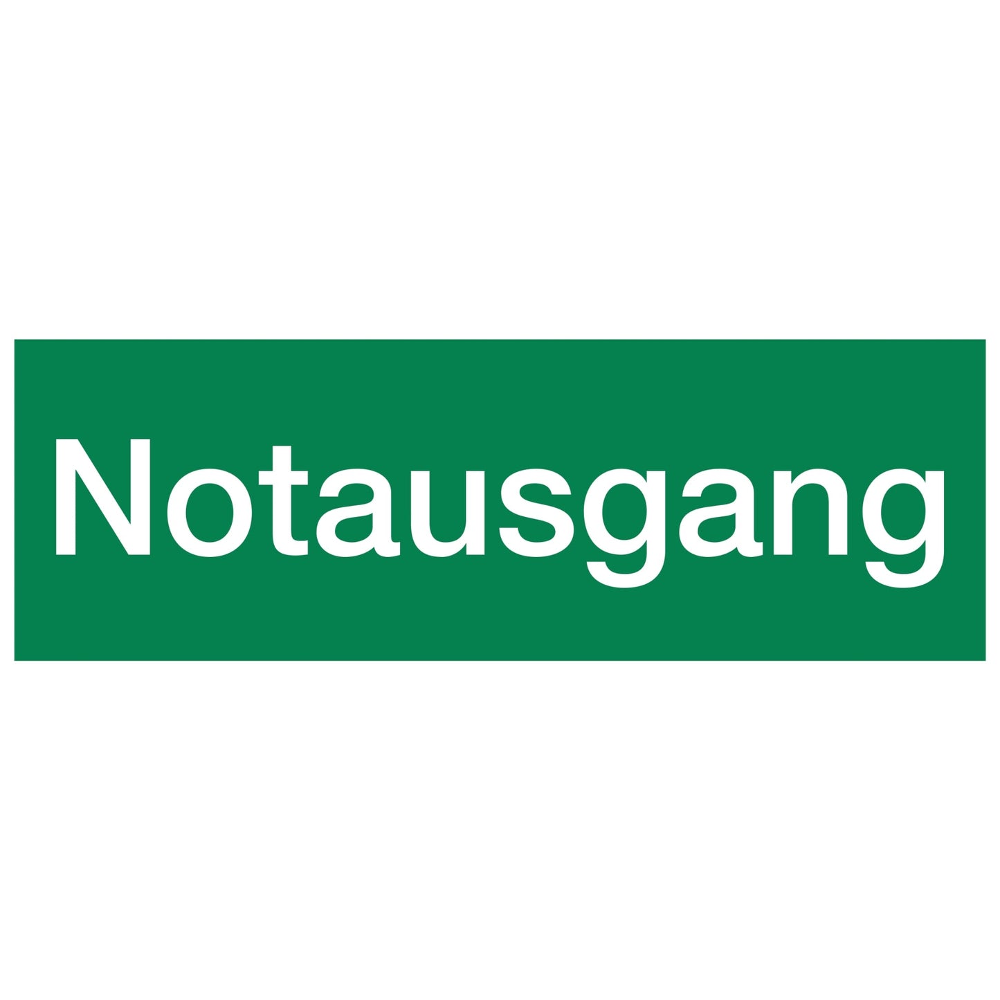 Hinweisschild 29,7 x 10,5 cm (B x H) Notausgang PVC-Folie