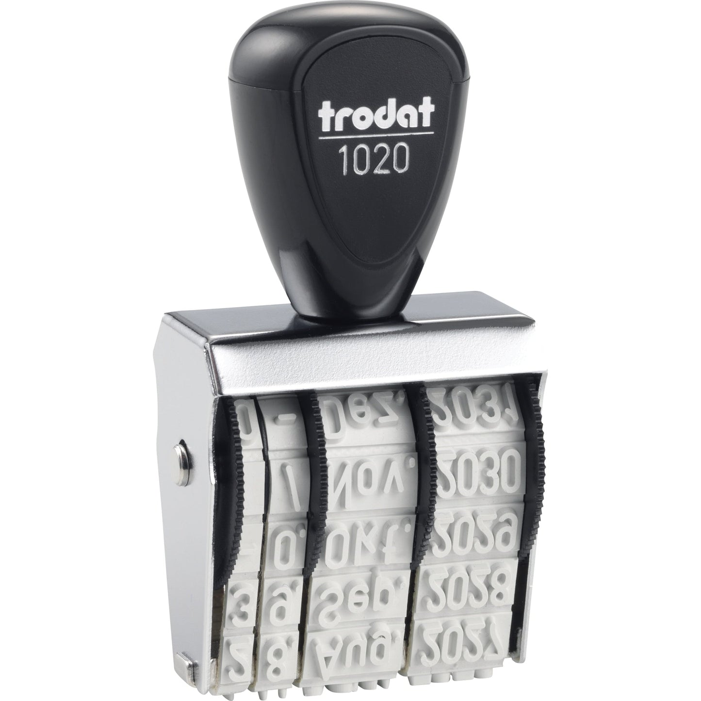 trodat® Datumstempel Classic 1020 + Kissen Set 26 x 5 mm (B x H) Monat in Buchstaben inkl. schwarzes Stempelkissen 9051 Metall/Kunststoff
