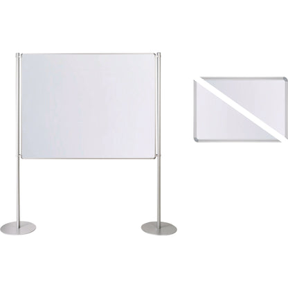 Ultradex Whiteboard FAIR Maße der Oberfläche: 200 x 120 cm (B x H) Tafel magnethaftend beidseitig beschreibbar inkl. 2 Standrohre, 2 Füße, 4 Tafelklemmen, Innensechskantschlüssel Stahl lackiert weiß