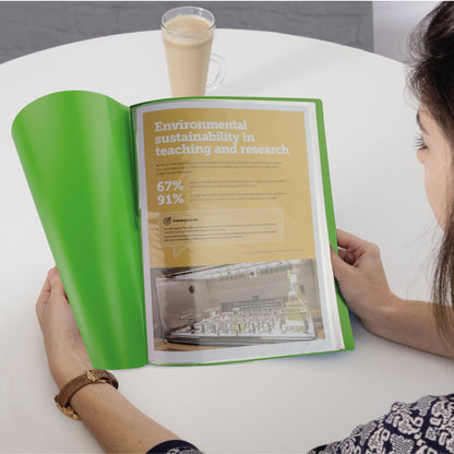 RAPESCO Sichtbuch Germ-SavvyT DIN A4 Polypropylen farbig sortiert 40 Hüllen 6 St./Pack.