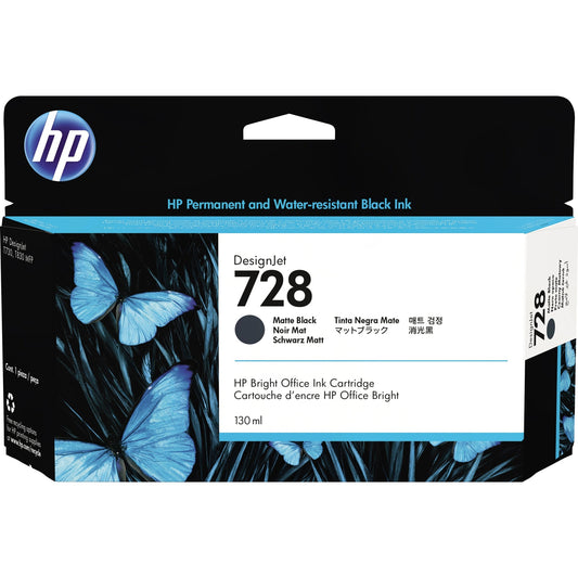 HP Tintenpatrone Originalzubehör 728 schwarz matt 130ml