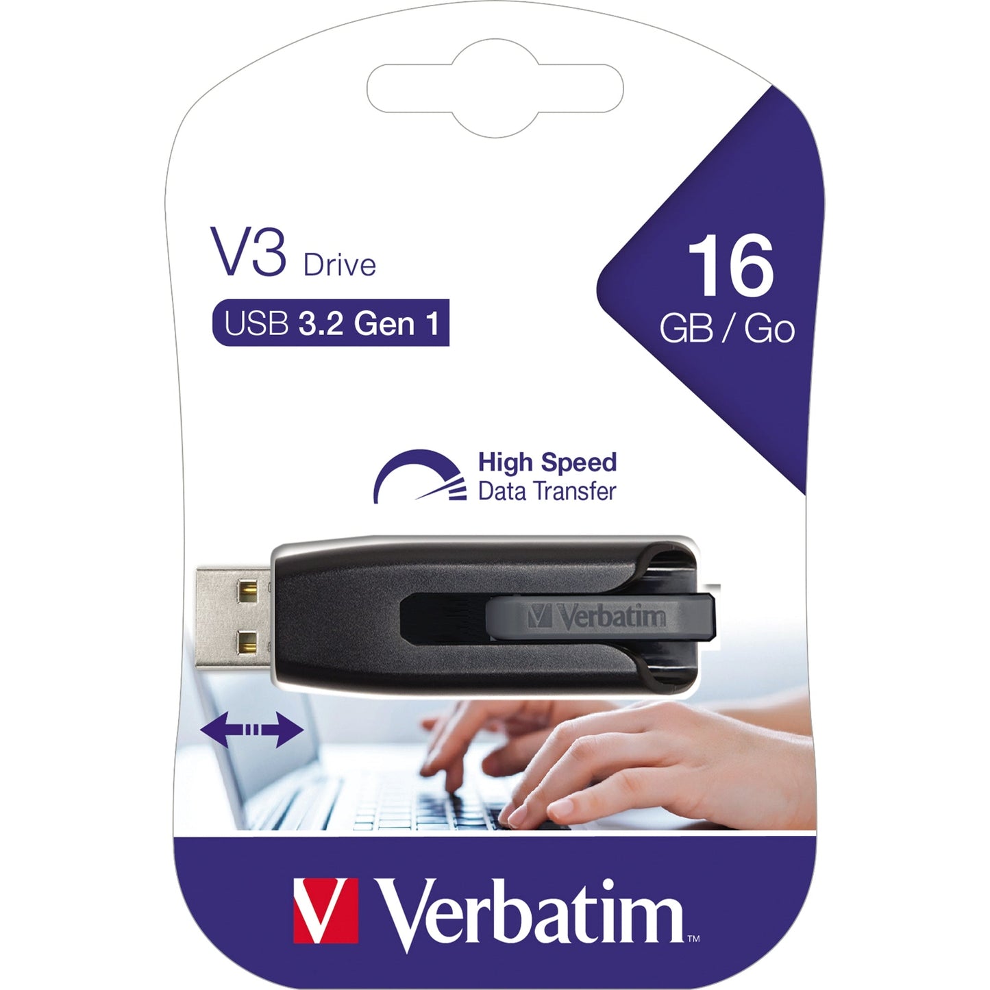 Verbatim USB-Stick Store 'n' Go V3 USB 3.2 Gen 1 16Gbyte grau/schwarz