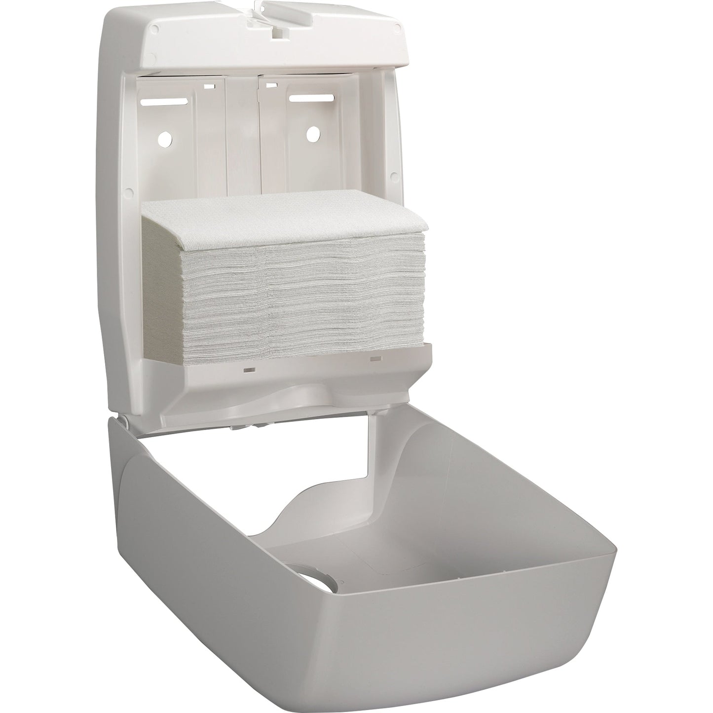 Aquarius Handtuchspender Standard C-Falz, Interfold-Falz / W-Falz 31,7 x 40,7 x 14,7 cm (B x H x T) Kunststoff weiß