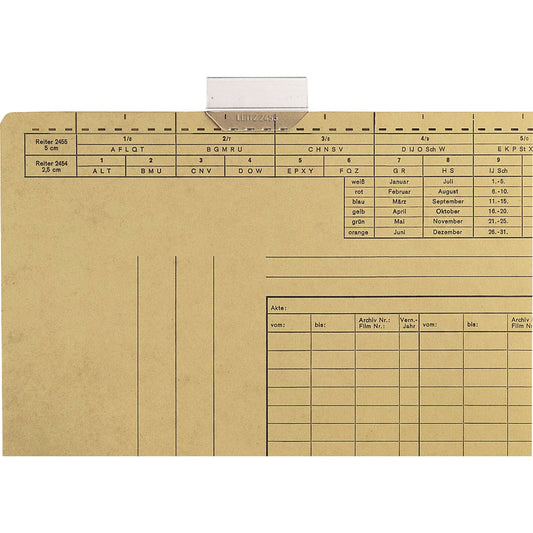 Leitz Vollsichtreiter 50 x 30 mm (B x H) Kunststoff transparent 50 St./Pack.