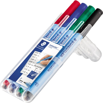 STAEDTLER® Folienstift Lumocolor® correctable 305 0,6mm farbig sortiert nicht dokumentenecht 4 St./Pack.