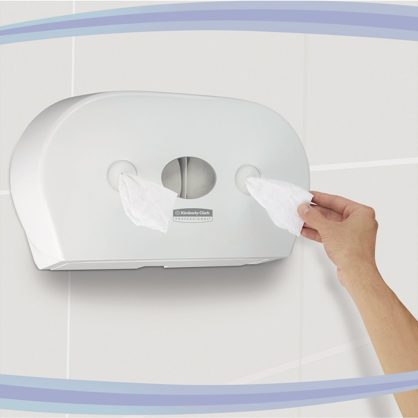 Aquarius Toilettenpapierspender Toilet Tissue Scott® Toilettenpapier ControlT 8591 27,4 x 13,3 x 46,4 cm (B x H x T) Kunststoff weiß