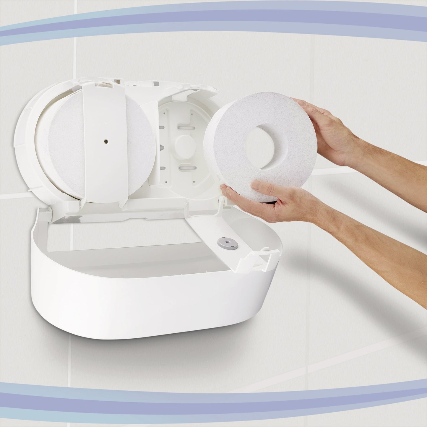 Scott® Toilettenpapier ControlT 2-lagig weiß 833 Bl./Rl. 12 Rl./Pack.