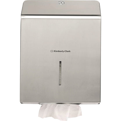 KIMBERLY-CLARK PROFESSIONAL Handtuchspender Kleenex® Papierhandtücher 6764, 6771, 6772, 6773, 6777, 6778, 6789, Scott® Papierhandtücher 6633, 6663, 6664, 6669, 6677, 6682, 6689 23,7 x 34,9 x 11,8 cm (B x H x T) Edelstahl silber