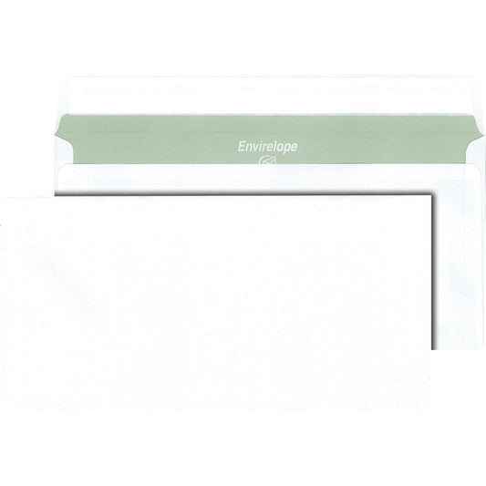 Envirelope® Briefumschlag BLUE DIN lang 220 x 110 mm (B x H) mit Haftklebung ohne Fenster 80g/m² weiß 1.000 St./Pack.