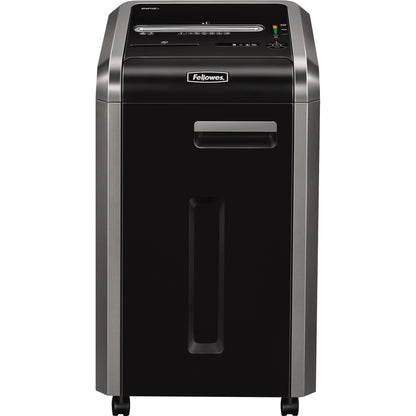 Fellowes® Aktenvernichter Powershred® 225Ci P-4 Papier, Heftklammern, Büroklammern, Kreditkarten, CDs/DVDs Partikelschnitt 24 Bl. silber/schwarz