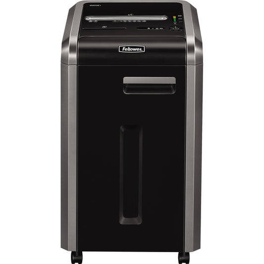 Fellowes® Aktenvernichter Powershred® 225Ci P-4 Papier, Heftklammern, Büroklammern, Kreditkarten, CDs/DVDs Partikelschnitt 24 Bl. silber/schwarz
