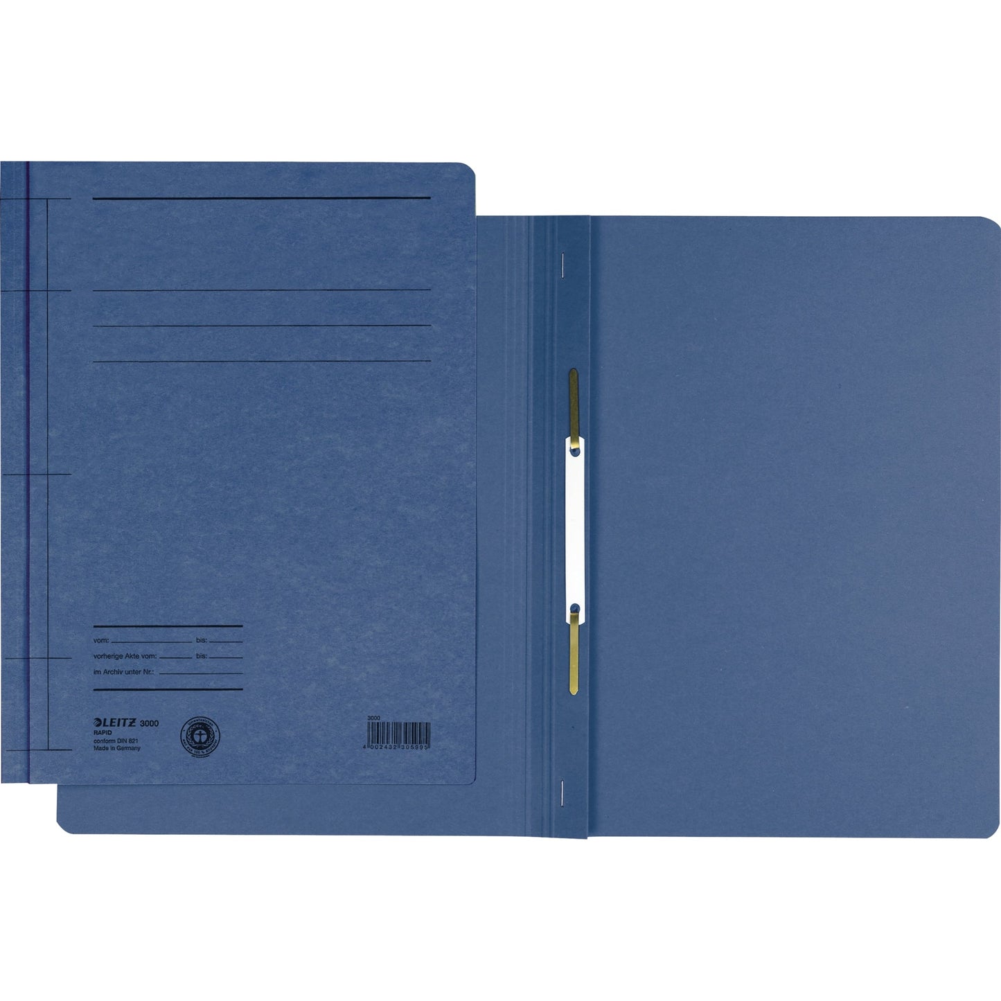 Leitz Schnellhefter Rapid DIN A4 250g/m² Manilakarton, recycelt blau