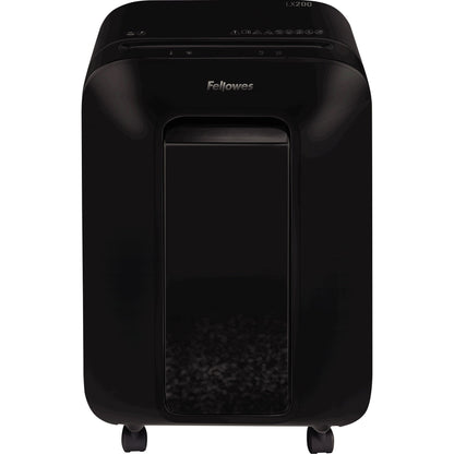 Fellowes® Aktenvernichter Powershred® LX200 P-4 Papier, Heftklammern, Büroklammern, Kreditkarten Partikelschnitt 12 Bl. schwarz