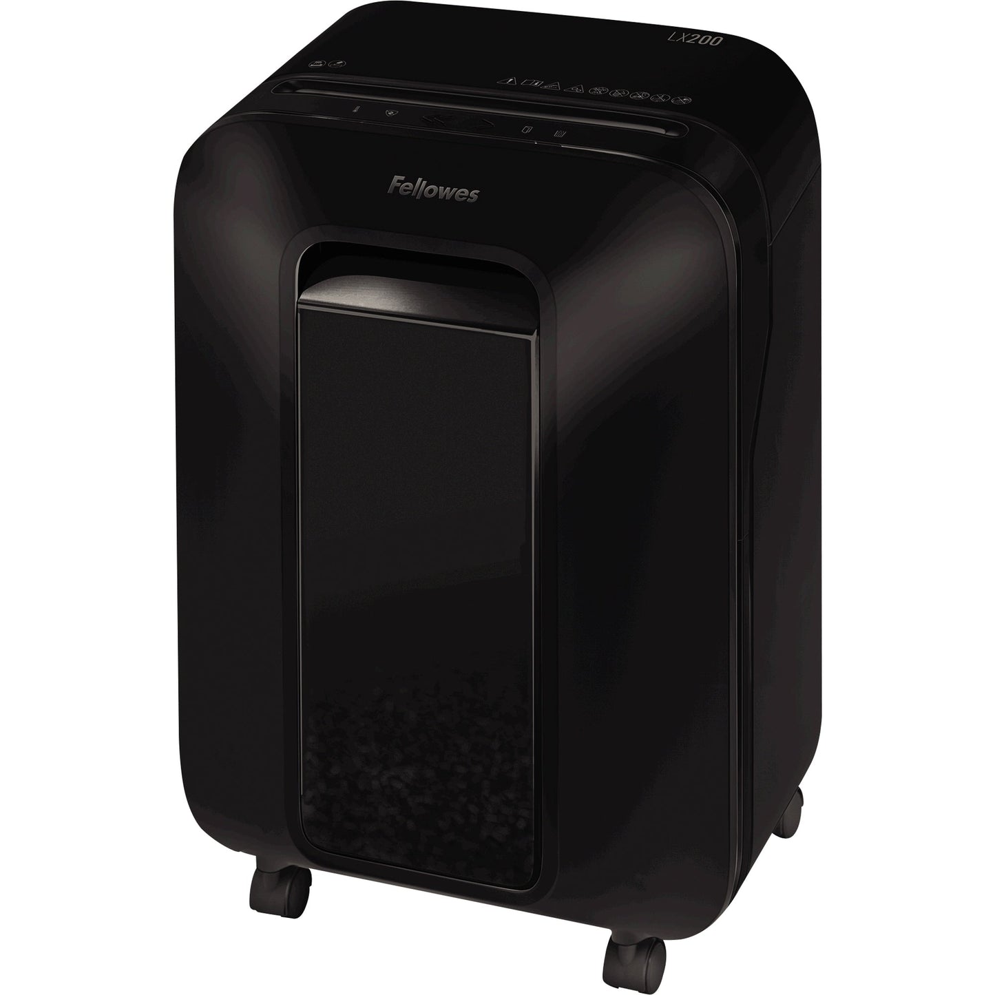 Fellowes® Aktenvernichter Powershred® LX200 P-4 Papier, Heftklammern, Büroklammern, Kreditkarten Partikelschnitt 12 Bl. schwarz