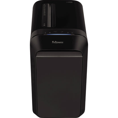 Fellowes® Aktenvernichter Powershred® LX 220 P-4 Papier, Heftklammern, Büroklammern, Kreditkarten Partikelschnitt 20 Bl. schwarz