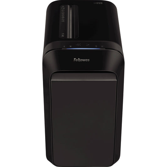 Fellowes® Aktenvernichter Powershred® LX 220 P-4 Papier, Heftklammern, Büroklammern, Kreditkarten Partikelschnitt 20 Bl. schwarz