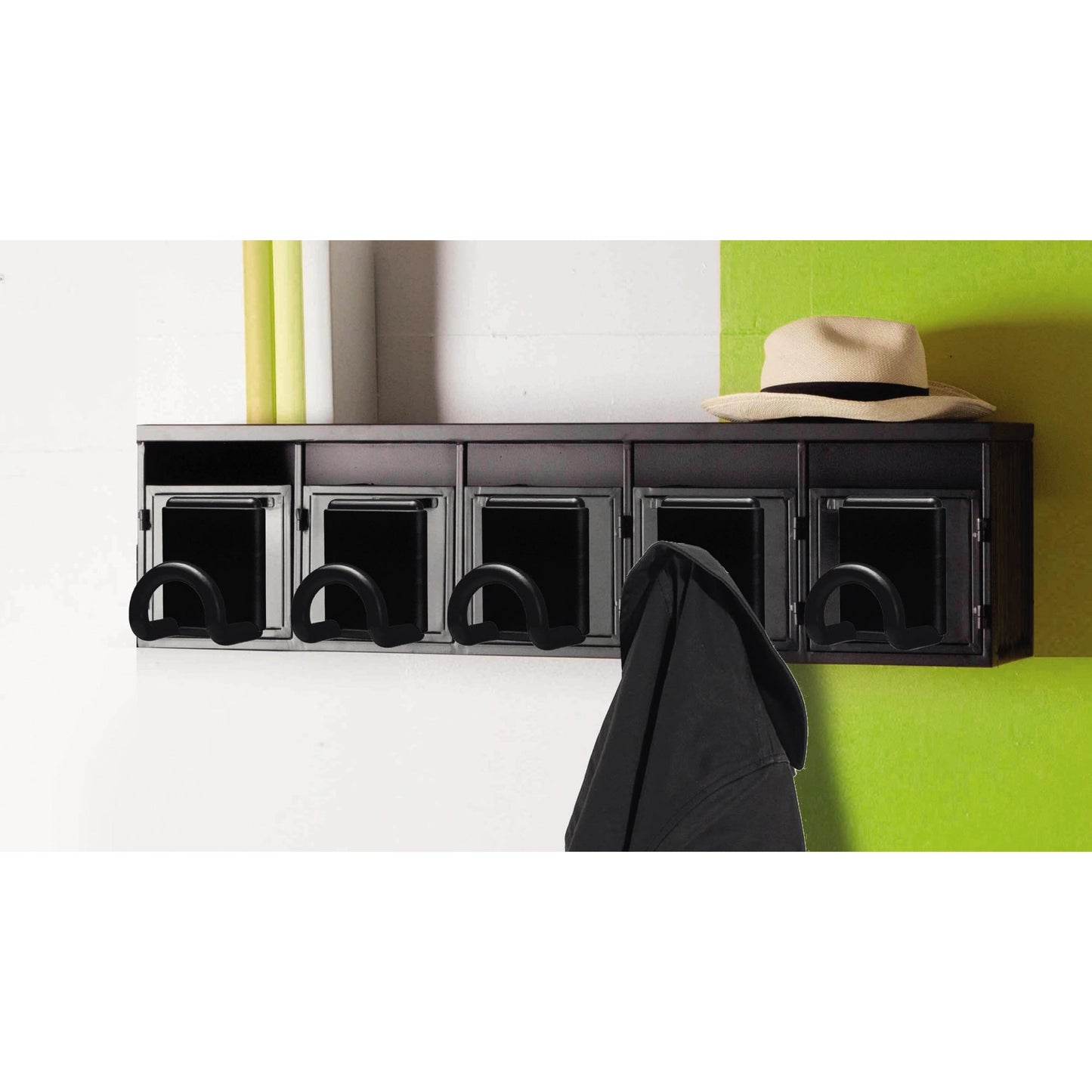 UNILUX Garderobenhaken Fil Magnetic 8 x 10 x 6 cm (B x H x T) 12kg Cicolac/ABS Kunststoff schwarz