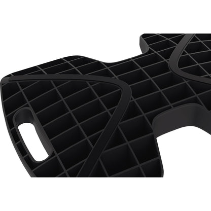 UNILUX Fußstütze Updown 45 x 6 x 30 cm (B x H x T) Polypropylen/Silikon schwarz