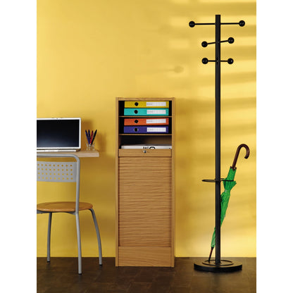 UNILUX Garderobenständer Access 34 x 175 cm (Ø x H) Stahl, epoxidharzbeschichtet schwarz