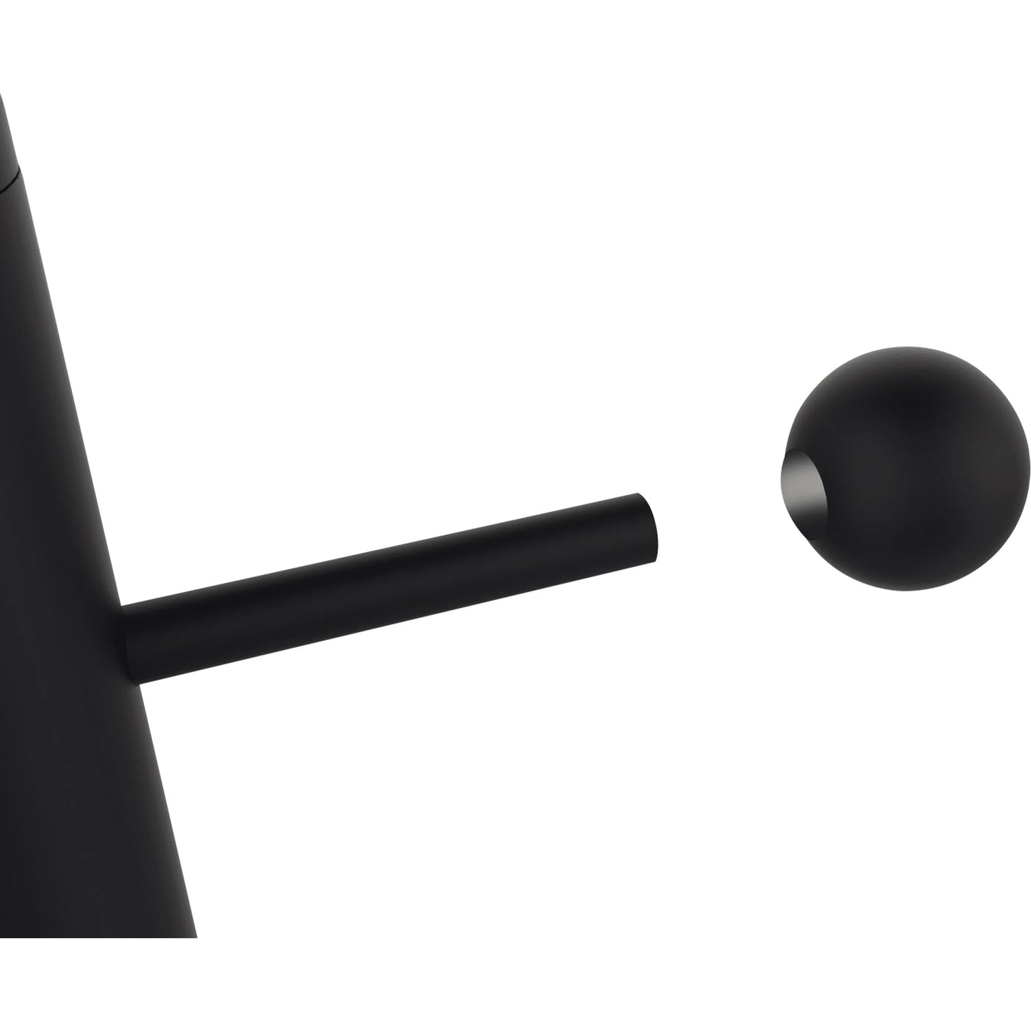 UNILUX Garderobenständer Access 34 x 175 cm (Ø x H) Stahl, epoxidharzbeschichtet schwarz