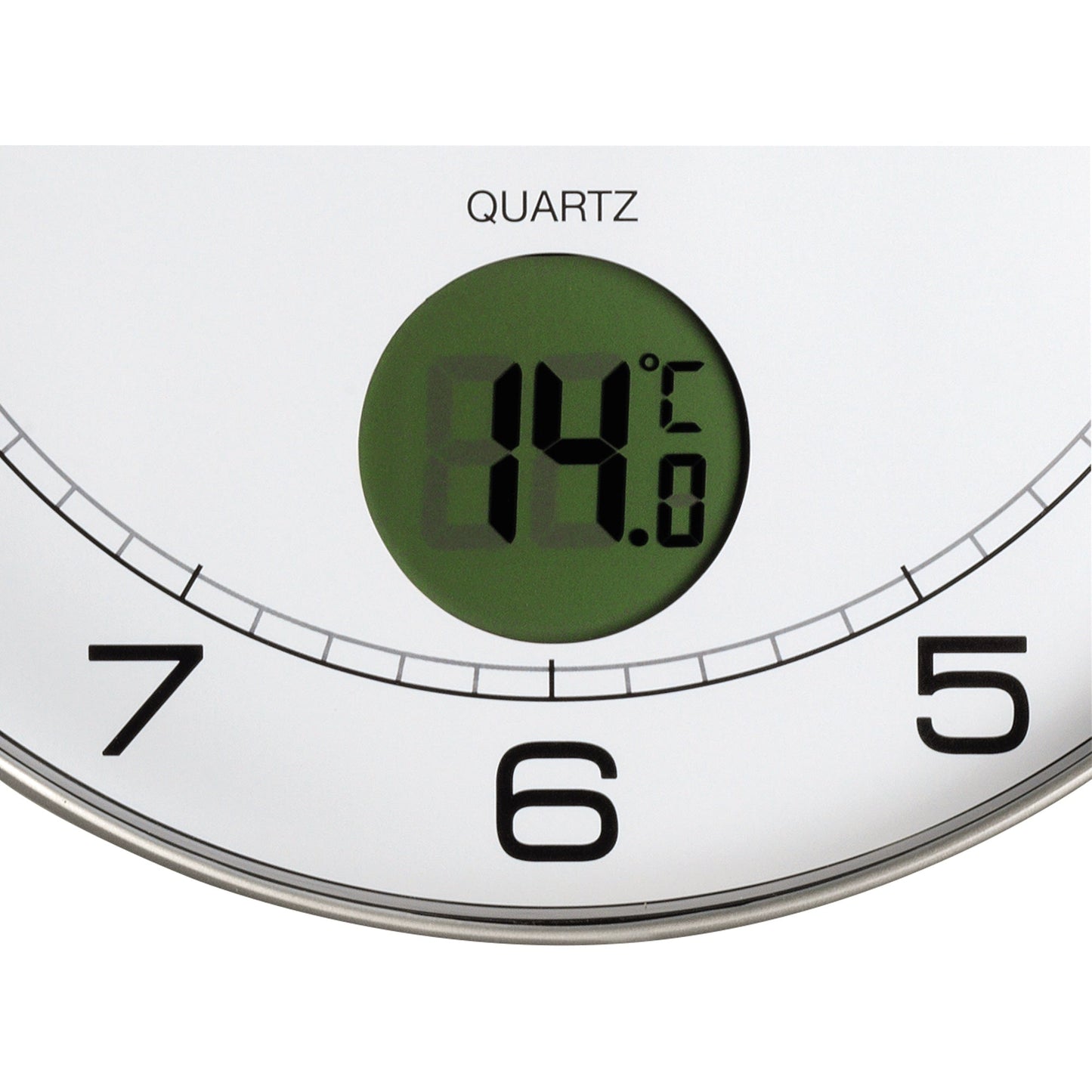 UNILUX Wanduhr Tempus 30,5cm Kunststoff metallgrau